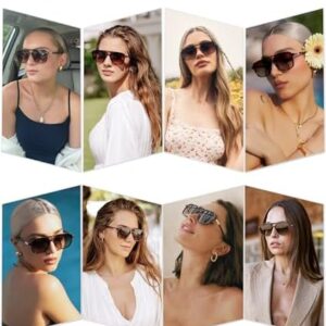 SOJOS Retro Aviator Sunglasses